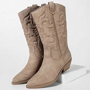 Cowgirl / Western boots. Mid Calf height. Size 6.5